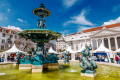 Place Rossio, Lisbonne, Portugal