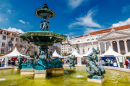 Place Rossio, Lisbonne, Portugal
