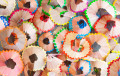 Copeaux de crayons de couleur