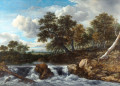 Paysage avec une cascade