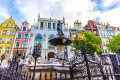 Fontaine de Neptune, Gdansk, Pologne