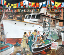 Exposition de bateaux - Couverture du magazine Collier, 1950