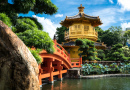Temple du Golden Pavilion, Jardins de Nan Lian, Hong Kong