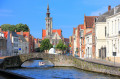 Canal à Bruges, Belgique