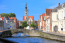 Canal à Bruges, Belgique