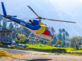 Hélicoptère de sauvetage, Aéroport de Lukla, Himalaya