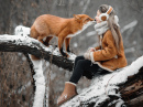 Une fille et un renard
