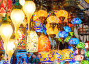 Lanternes au Grand Bazar à Istanbul, Turquie