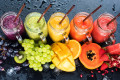 Smoothies avec des fruits frais