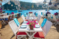 Restaurant de plage, Bodrum, Turquie