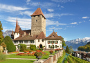 Château de Spiez sur le lac de Thun, Suisse