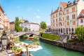 Rivière de Ljubljanica, Ljubljana, Slovénie