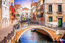Rues de Venise et ses canaux, Italie