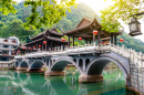 Vieux pont et ville de Fenghuang, Chine