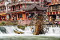 Moulin à eau à Fenghuang, Chine