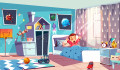 Intérieur d'une chambre d'enfant