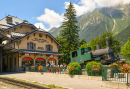 Gare ferrovière de Chamonix-Mont-Blanc, France