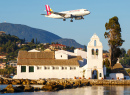 Aéroport de Corfu en Grèce