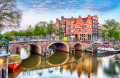 Ponts sur les canaux d'Amsterdam, Hollande