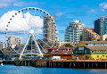 La Grande Roue forraine de Seattle et le front de mer