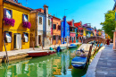 Ile de Burano, Venise, Italie