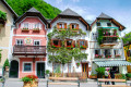 Place de la ville de Hallstatt, Autriche