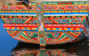 Bateau peint traditionnel, sud de la Thaïlande