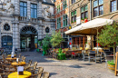 Café de la rue à Gand, Belgique