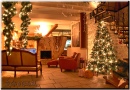 Chaleureuse maison décorée pour Noël