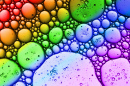 Multicolored Water Bubbles