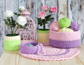 Paniers en crochet