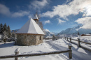 Mountain Village in Winter, Austrian Alps