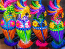 Ceramic Parrots in Oaxaca, Mexico