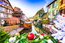 Christmas Decorations in Colmar, France