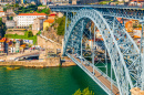 Dom Luis I Steel Bridge, Porto, Portugal