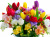 Bouquet de Pâques de tulipes et freesias