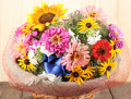Bouquet de fleurs brillantes