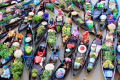 Marché flottant à Banjar Regency, Indonésie