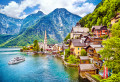 Village de montagne de Hallstatt, Alpes autrichiennes