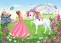 Princesse et Licorne Blanche
