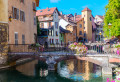 Rivière Thiou à Annecy, France