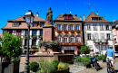 Maisons à colombages à Ribeauville, France