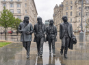 Statues des Beatles sur le front de mer de Liverpool