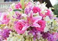 Bouquet de lys et de roses