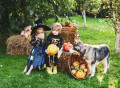 Enfants en costumes d’Halloween