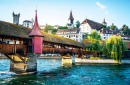 Pont Spreuer, Lucerne, Suisse