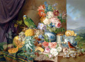 Nature morte aux fleurs et aux fruits