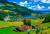 Lac Lungernsee et village suisse de Lungern