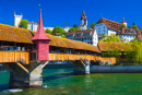 Pont Spreuer à Lucerne, Suisse