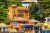 Maisons colorées à Portofino, Gênes, Italie